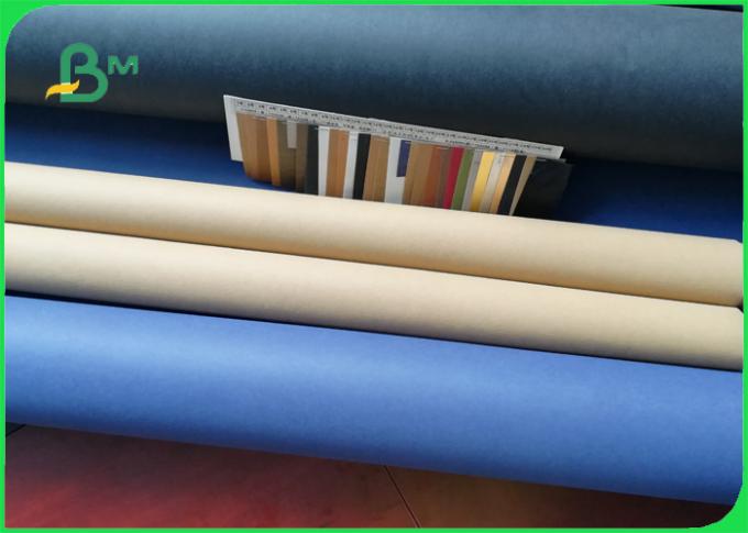 Brown adapté aux besoins du client/sacs en papier lavables bleus/rouges/de noir/couleur Papier d'emballage