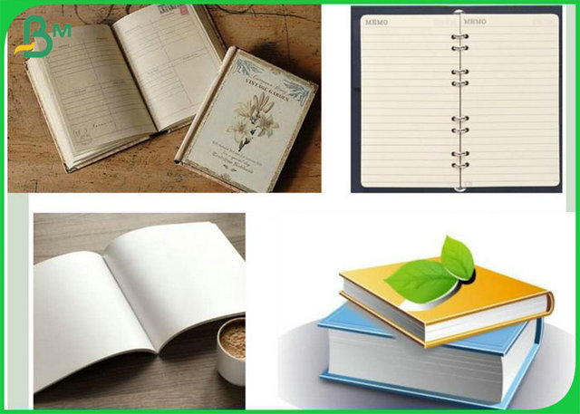 756mm 781mm petit pain de papier brillant latéral de 2 50gr Woodfree pour l'impression manuelle de produit