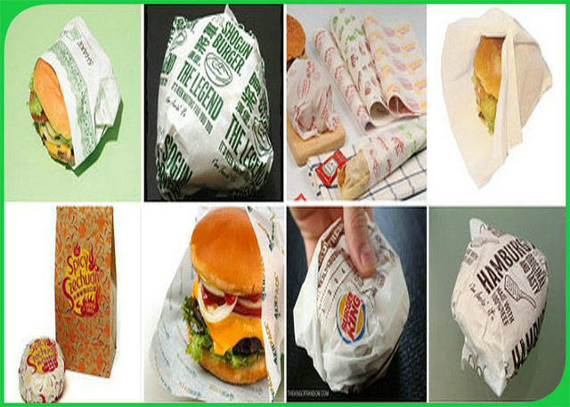 papier d'hamburger de catégorie comestible
