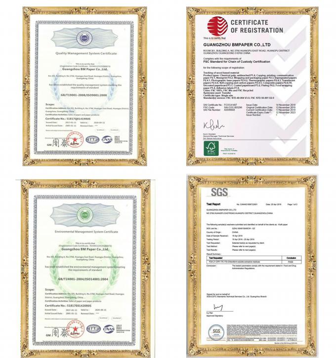 Le FSC a certifié le papier à dessin lisse de 60gsm 80gsm pour l'usine de vêtement