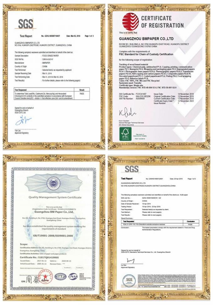 La bonne absorption FSC d'encre a certifié format papier excentré adapté aux besoins du client pour différents livres