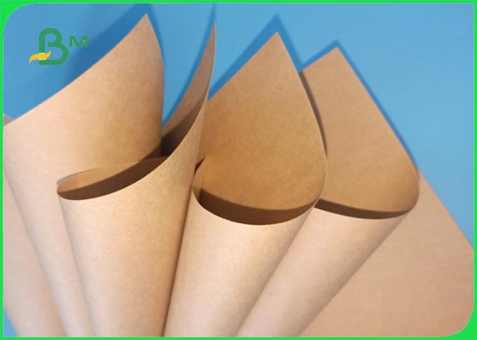 Pâte de bois approuvée par le FDA de 100% 40gsm - papier de revêtement de 80gsm Brown Papier d'emballage pour l'emballage