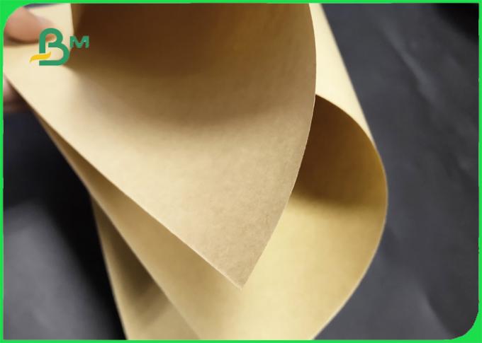 Le FSC a approuvé la couleur pure de papier de revêtement de Papier d'emballage de sac à 70GSM 80GSM Brown pour l'emballage