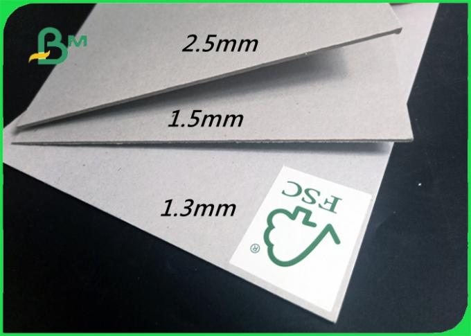 Stabilité de qualité de soutien de FSC panneau d'obligatoire de réservation de gris de 1,3 - de 2.5mm pour l'emballage