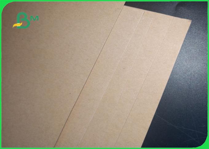 250gsm - 400gsm bon papier brun naturel de revêtement de la dureté FSC papier d'emballage pour l'emballage