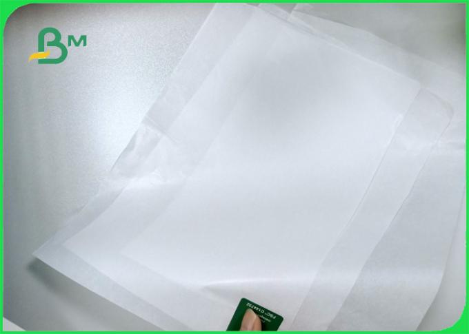 papier blanc à hautes températures et résistant à la chaleur de 35gsm de FDA MG emballage pour les aliments de préparation rapide