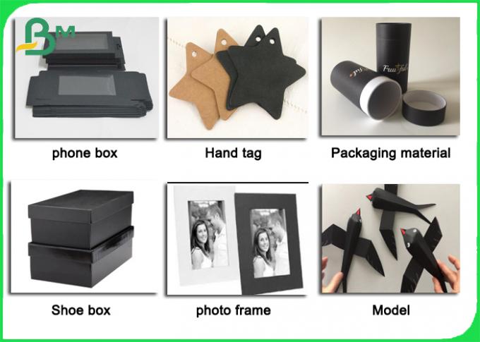 Papier noir à simple face 110 de carte de FSC - 450gsm pour des albums photos