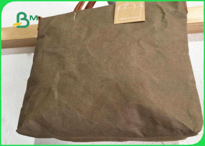 largeur 150cm de papier lavable de 0.88mm blanche et vert armée et de Brown pour le sac à dos