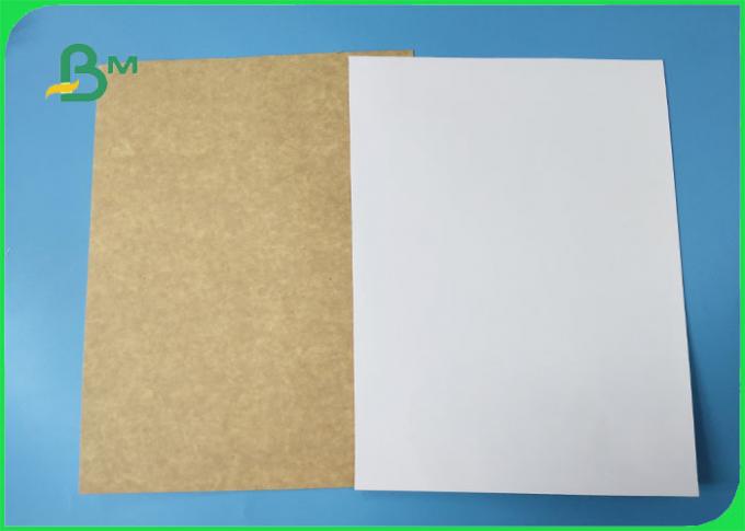 Papier d'emballage certifié par FSC de revers en feuilles un blanc latéral 32 * 40