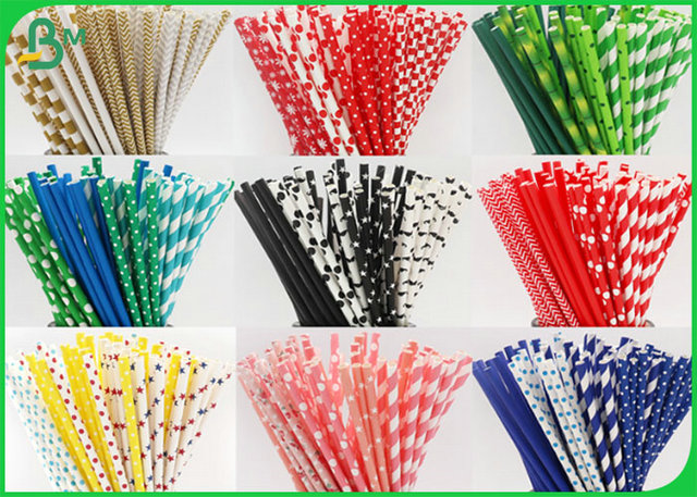 Straw Paper Of potable de catégorie alimentaire et imperméable 13.5mm, 14mm 15mm