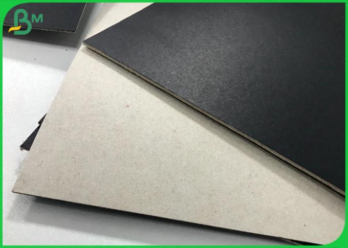 Boîte rigide 1.5mm matériel Clay Straw Grey Cardboard Paper noir 2mm épais