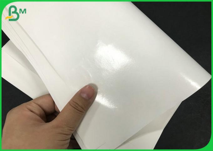 largeur blanche du petit pain 250mm de papier de pellicule d'emballage du PE 60G + 10G emballage avec la nourriture certifiée