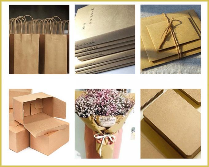 160gsm Brown Papier d'emballage Testliner de papier pour la pulpe réutilisée par 135cm d'emballage cadeau