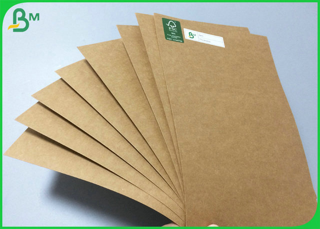 Le revêtement approuvé par certification de GV Brown Papier d'emballage 300g 350g pour emportent la boîte