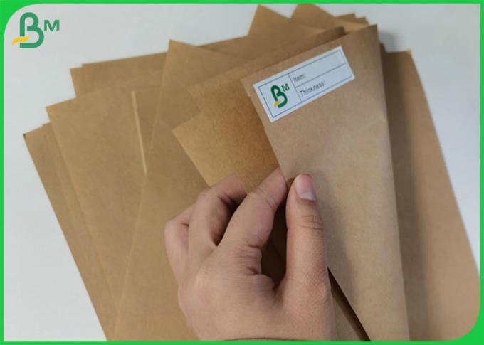 Le papier d'emballage de sac fort à nourriture de 80gsm 100gsm FSC a approuvé le petit pain de papier de métier de Brown