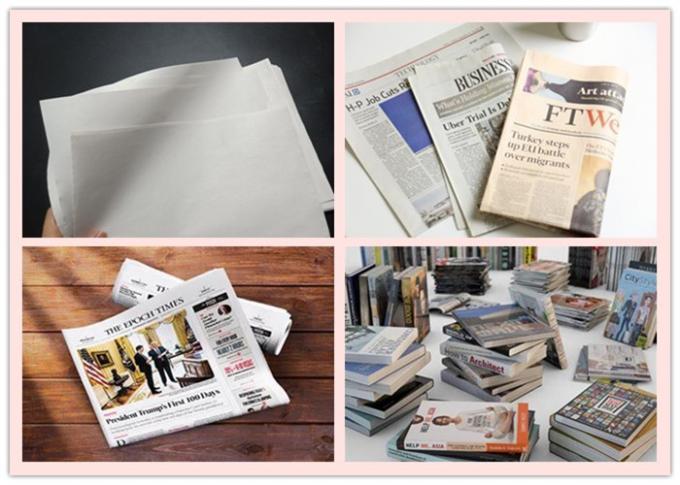 Grey Newsprint Paper Roll extérieur lisse recyclable 45g 48.8g