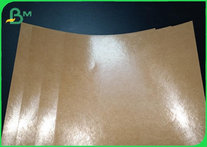 Papier couché par PE simple sulfurisé de Brown emballage pour l'emballage de nourriture