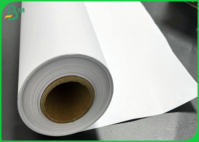 Traceur imprimant le petit pain blanc 24inch * 150 pieds de papier de traçage du DAO 80GSM