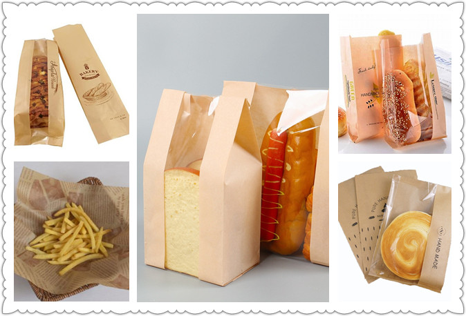 Papier non-enduit naturel du papier d'emballage 50gsm emballage de Brown Papier d'emballage de catégorie comestible