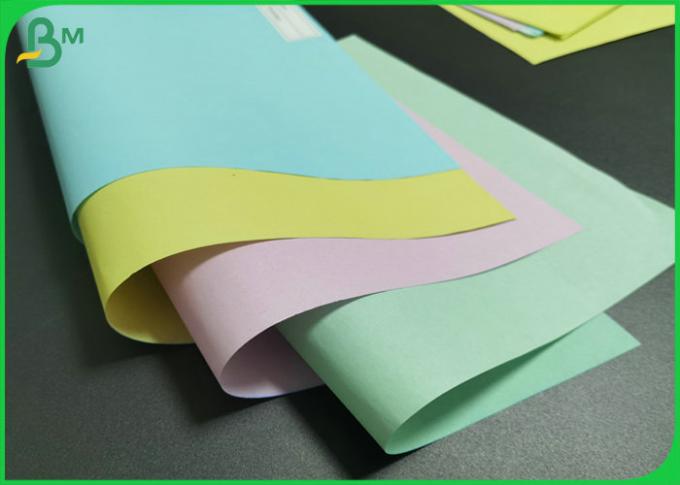 50gsm multicolore à 55gsm a enduit le papier sans carbone de copieur alèse l'emballage