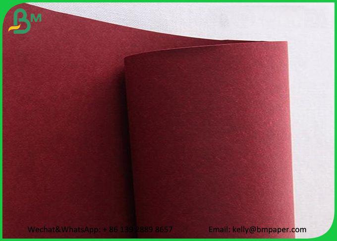 Sacs en papier de papier de Matte Surface Pink Washable Kraft de petit pain de revêtement lavable coloré de Papier d'emballage
