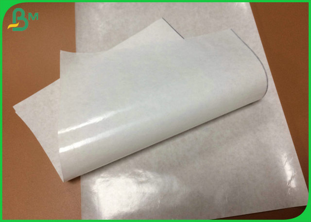 La catégorie comestible matériel du PE 40gsm + 10g a enduit le papier d'emballage blanc pour l'emballage d'hamburger