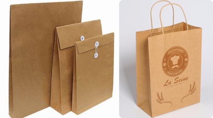 papier vélin naturel de 440g Brown Papier d'emballage pour l'impression de empaquetage en petit pain