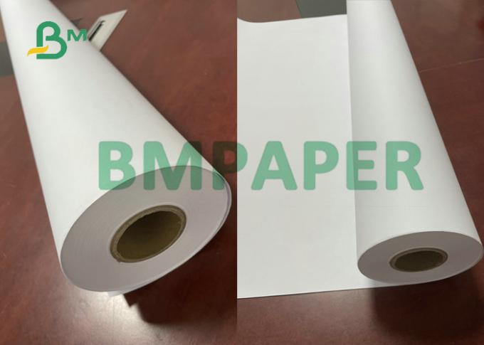 Papier à dessin large de DAO de White d'imprimante à jet d'encre de format 20# pour la construction