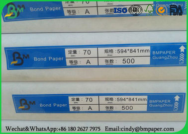Papier vergé blanc simple pour la taille d'A1 A2, rame emballant le papier de 80gsm Woodfree