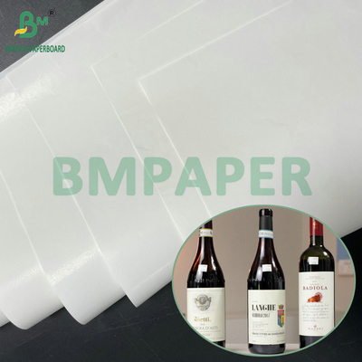 Papier blanc à haute résistance à l'humidité 75 gm 80 gm pour les étiquettes de vin rouge