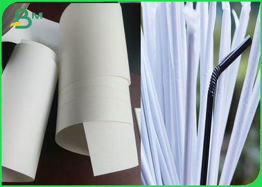 Paille enveloppant 24 - papier d'emballage blanc qui respecte l'environnement de la catégorie 35GSM comestible