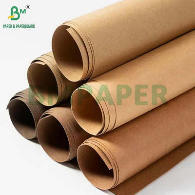 0.3mm 0.55mm 150cm Largeur Marron Rides Tissu Kraft prélavé Pour sacs à main