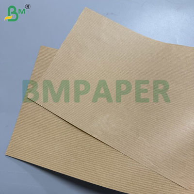 Papier kraft brun strié 1 face couchée machine 60g pour sachets