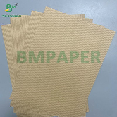 Bande de pâte à bois rayée 60gsm 70gsm Papier kraft brun rouge pour papier de doublure de carton