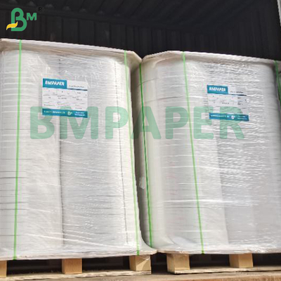 24g 28g 6000m rouleau blanc de qualité alimentaire bonne rigidité Papier d'emballage de paille pour boissons Paille emballage de paille