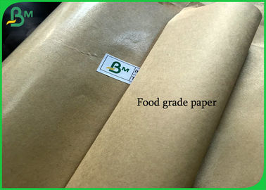 FDA un papier de papier enduit du petit pain de catégorie comestible de PE latéral/120g 90g 50g emballage pour le paquet de nourriture
