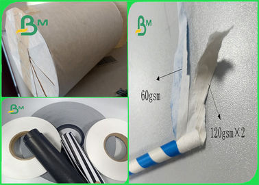 60gsm imprimable sans petit pain non blanchi de papier d'emballage d'odeur pour les pailles de papier