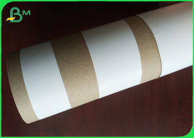 Dessus blanc réutilisé 170gsm de revêtement de Papier d'emballage dans 24&quot; 30&quot; largeur de petit pain de haute résistance