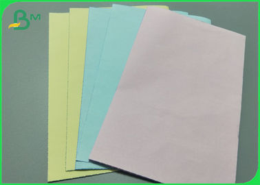 Papier jaune vert de NCR de copies au carbone pour Incoices 48gsm - 125gsm