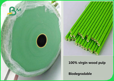 papier d'emballage rouge 60gsm/vert simple écologique pour les pailles de papier
