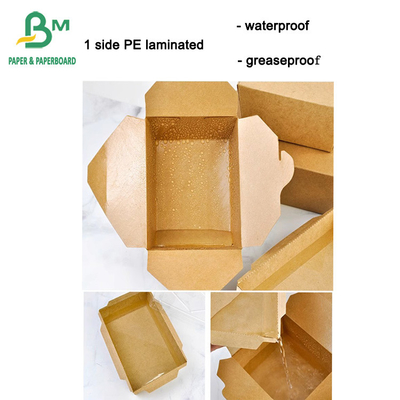 Papier à tasse Kraft biodégradable rouleau papier à tasse brun 210g 230g 250g 280g 300g 350g