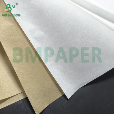 Sacs à sandwich en papier à l'épreuve de la graisse 7 emballages alimentaires couleur blanche naturelle
