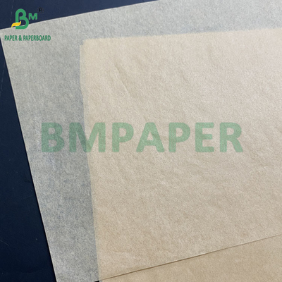 34 gm 40 gm papier à l'épreuve de la graisse Kraft Brown Sandwich Feuilles d'emballage Taille personnalisée
