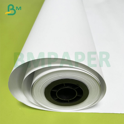24# 28# Affiche couleur revêtue de papier à en-tête en rouleau blanc pour imprimante à jet d'encre grand format