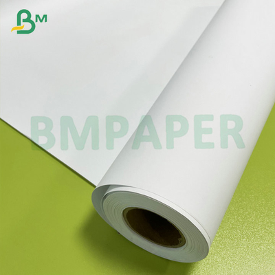 24# 28# Affiche couleur revêtue de papier à en-tête en rouleau blanc pour imprimante à jet d'encre grand format