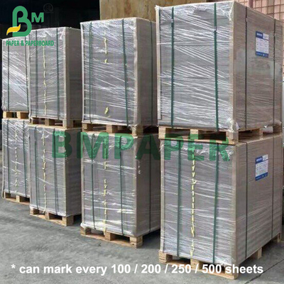 1 mm 820 gm 2 côtés Carton laminé recouvert de blanc avec carton duplex moyen gris