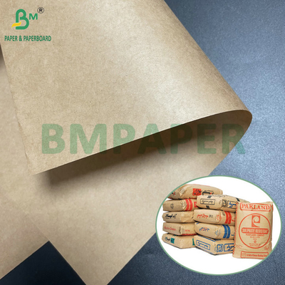 75 grs 80 grs Sac de ciment semi-extensible brun Papier kraft 1020 mm 1120 mm