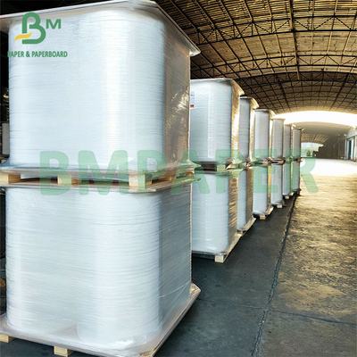Papier d'emballage en paille blanche dégradable de qualité alimentaire de 24 gm 32 mm pour emballage de paille