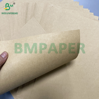 500 mm haute résistance 70 90 GSM marron papier kraft pur rouleau emballage de colis