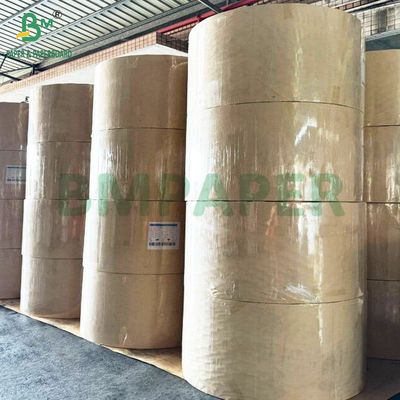 500 mm haute résistance 70 90 GSM marron papier kraft pur rouleau emballage de colis